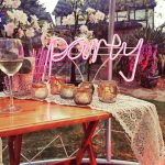 neon party sign
